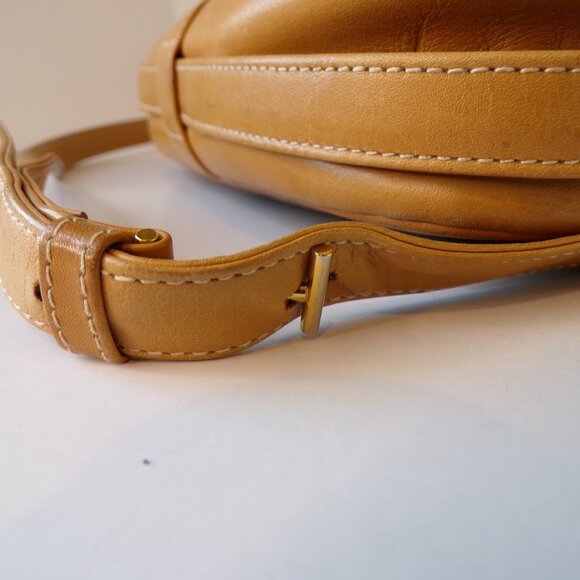 Authentic Gucci Shoulder Bag Vintage Leather Monogram Canvas Signature Purse - Picture 13 of 14